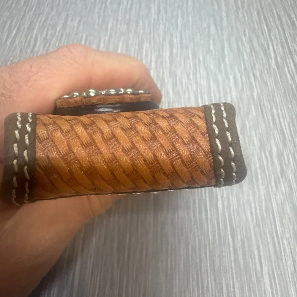 Montana Silversmiths Tooled Leather Knife Sheath Western Concho Cowboy‎ Star